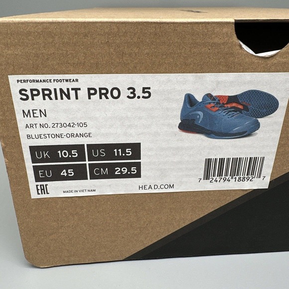 Head Sprint Pro 3.5‎ Men’s US Size 11.5 Pickleball Shoes - Picture 11 of 11